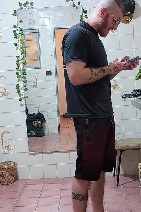 Shaving and Shaving His Chest