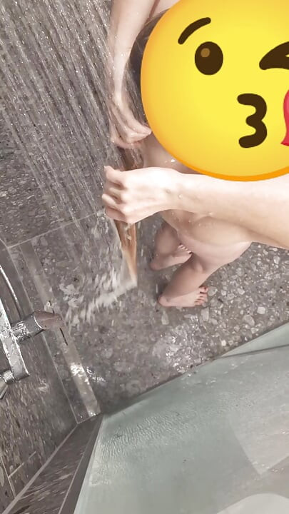 Are you soaping me up? Swiss girl in the shower