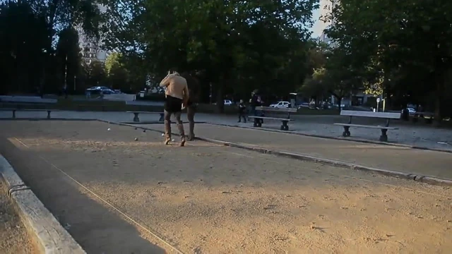 sexy girls in Shortest miniskirt playing petanque