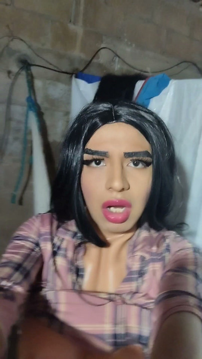 Shemale crazy about men's penises