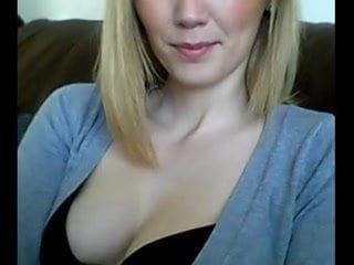 Blonde camgirl shows it all.flv