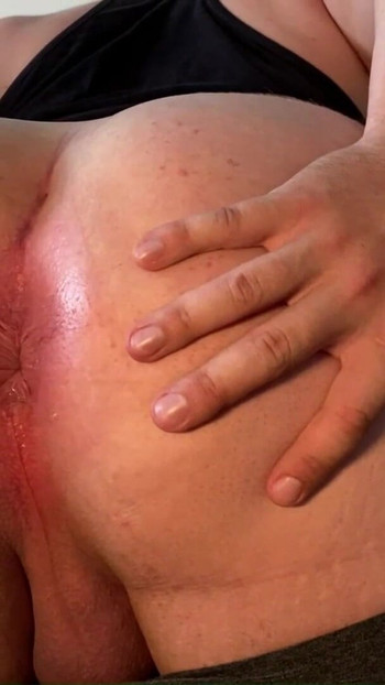 Powerful moment from "Tight pants ripped open in public gym and exposed my anal plug"