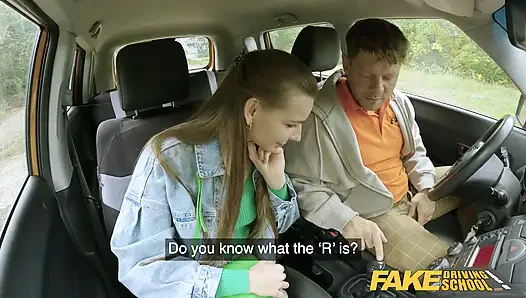 She swaps Sex for PUSSY to pay for extra Driving lessons - Fake Driving School