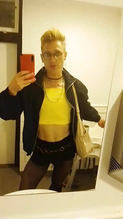Hot Sissy Fag Whiteboi Jes public BBC Dildo