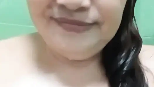 Assy wants to make pleasured her self she takes a bath  and fingering her pussy