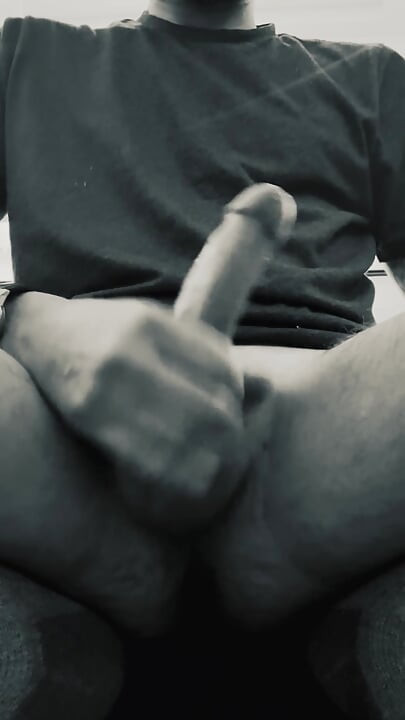 Stroking my cock