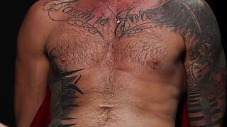 Guy 13 - Sounding a Tatted Cowboy with a 10" Monstercock