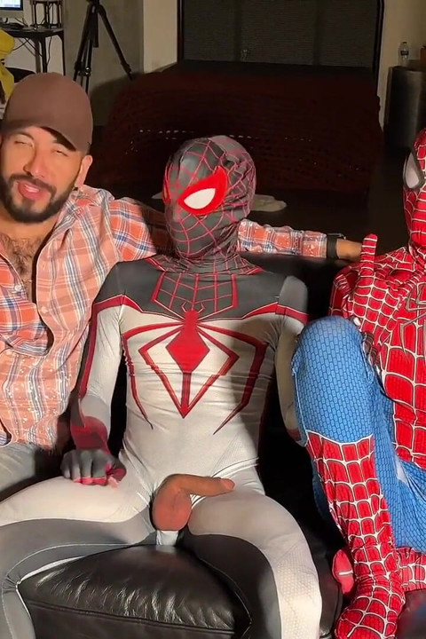 Big Dick Tag Team Group Gay Sex Spider Bro!
