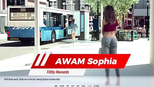 Грязные моменты Awam Sophia - восстановлено с улучшенными стонами