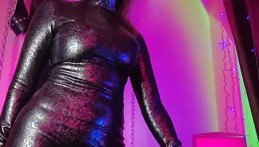 Dominatrix Eva Latex Femdom BDSM Mistress Fetish Dress High Heels Big Ass MILF Hot Rubber