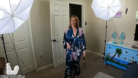 Üvey anne üvey oğlu için çıplak poz verir - Jane Cane, parlak yarak filmleri