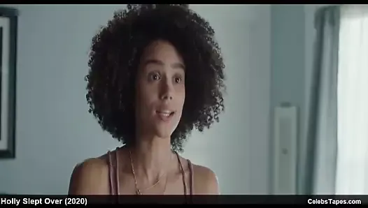 Britt Lower y Nathalie Emmanuel escena de sexo sexy y trío