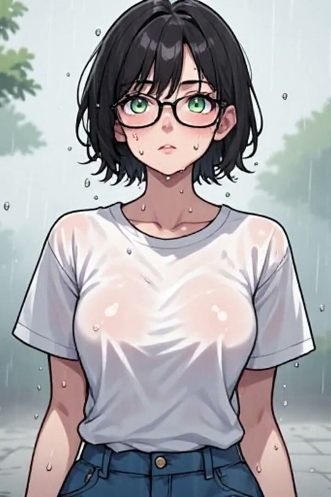 POV My 25-year-old Girlfriend Loves Me in the Rain, but I Reject Her and End up Consoling Herself with Older Men