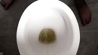 Pee in toilet