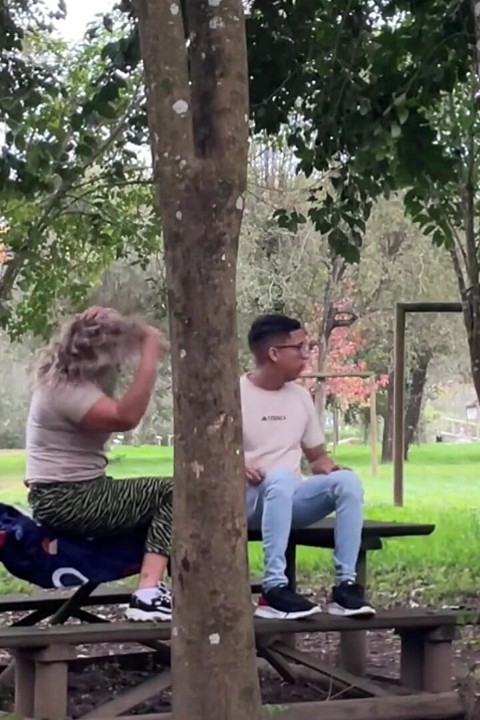 Stepmother Gets Caught Having Sex Outdoors