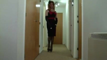 Tranny Rachel In A Party Frock