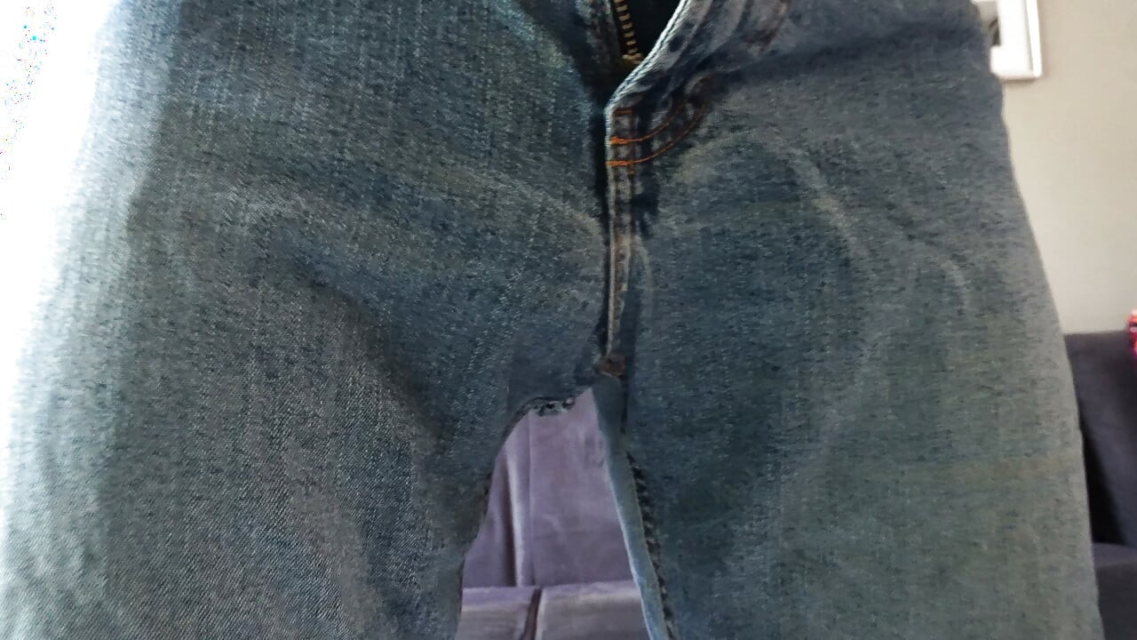 Playing with my old crooked dick