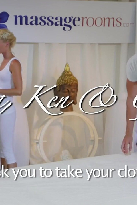 Massage Rooms - Waiting for Her Next Female Client, Uma Shows Her New Protege Ken How to Give a Wet Massage 3some