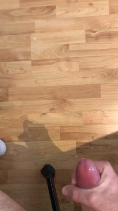 Horny guy cumming hard