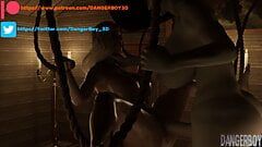 Resident Evil Futa Lady Dimitrescu BDSM - Futanari pounds female