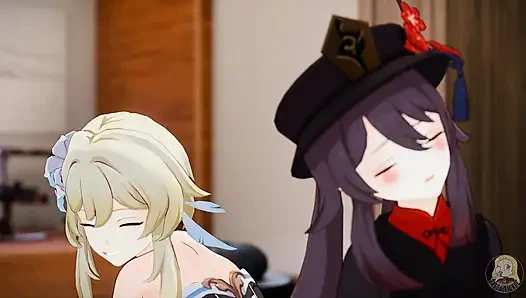 Lumine and Hutao tickling challenge