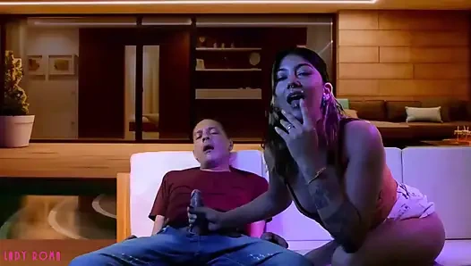 Kocamın arkadaşıyla doğum günü partisinde yatıyorum