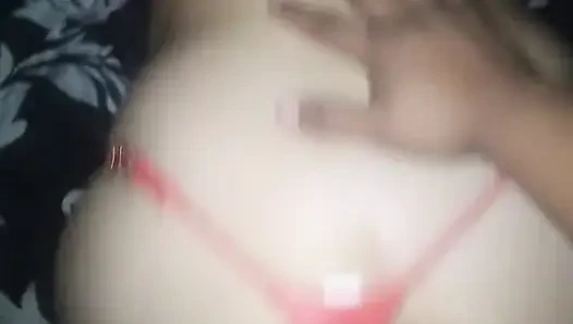 Employee Fucked with Red Lingerie, Latina MILF Real Amateur