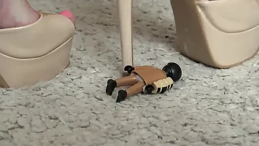 Sadistic Toy Crush Fun for Naughty Blonde Amber!
