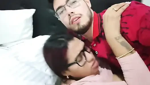 Brunette with Big Natural Tits Fucks Deliciously and Without a Condom I Found Her on a Dating App