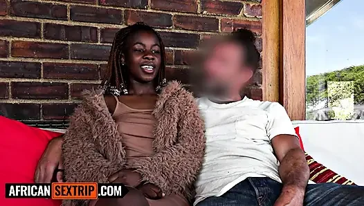 This BIG ASS EBONY swore she was loyal... rode my cock so deep she dripped while her BF was calling
