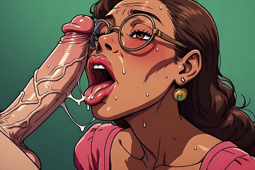 Cum Loving MILF Art