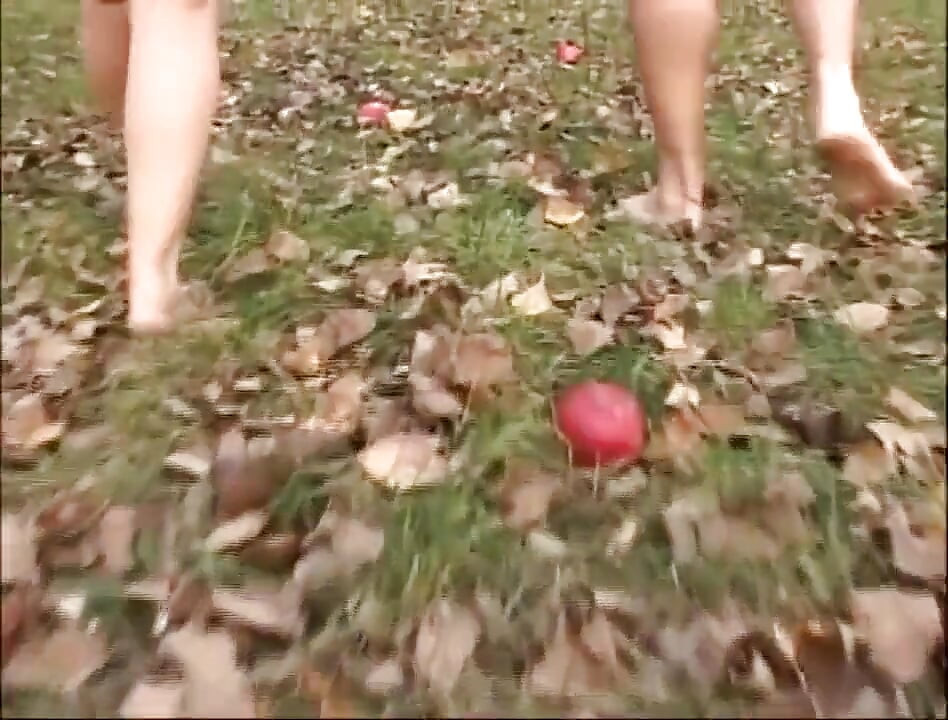 Blonde milf fucking garden sex