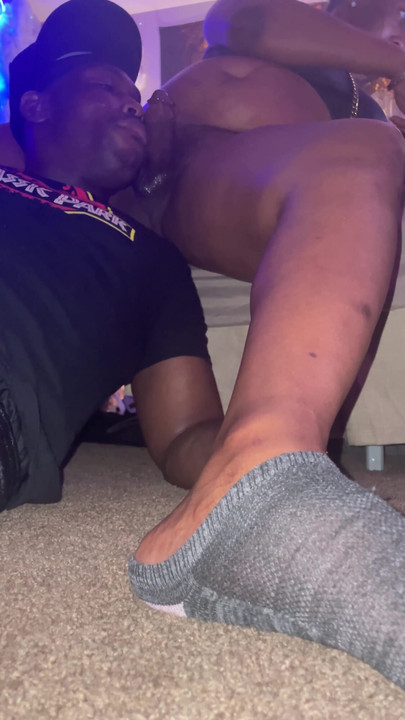 Stunning moment from "His Head so wet, the whole crack of my ass be soaked BBC ebony cum hard"