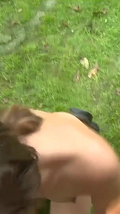 Emotional moment from "Czech Garden Party: Two Dicks One Pussy"