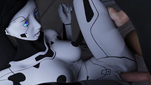 Projekt Passion хардкорный трах пальцами и трах грудастой девушки-и секс-робота с огромным камшотом