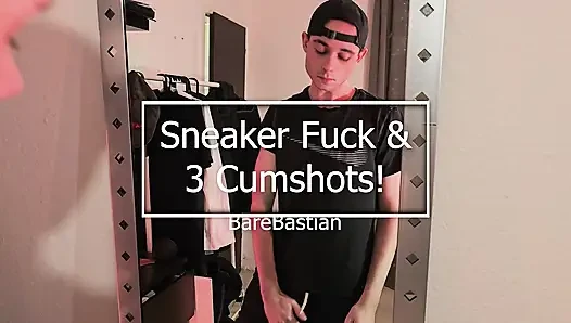 Kinky Twink Boy Fucks & Breeds His Smelly Sneaker 3 Times!