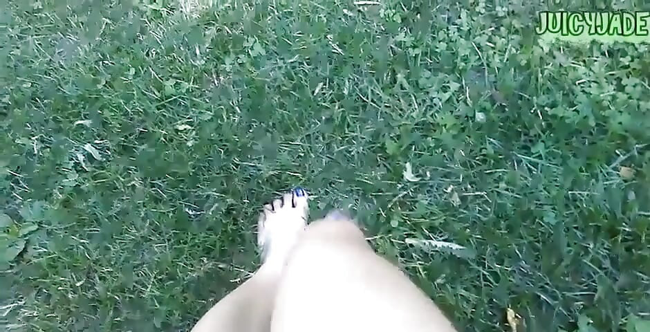 Asian Goddess Worship Series 006 Bare Feet Walking Outdoors Vol 1 Finally Good Weather on Where I Am at! I Take off My Runners
