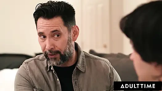 ADULT TIME - Virgin Boy Teams Up With Stepdad To Fuck Horny Blindfolded Stepmom Dana Vespoli
