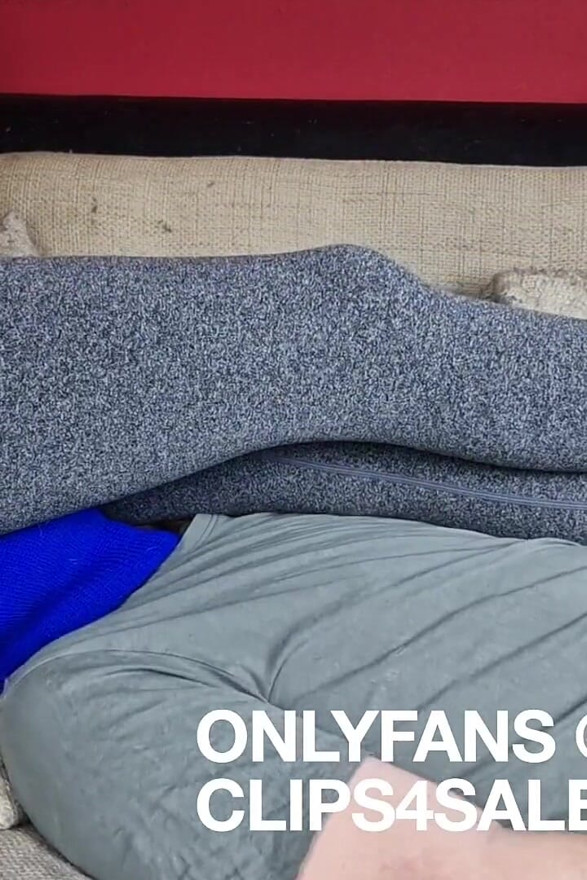 Face Sitting and Ballbusting in Leggings and Cute Socks, German Amateur Couple