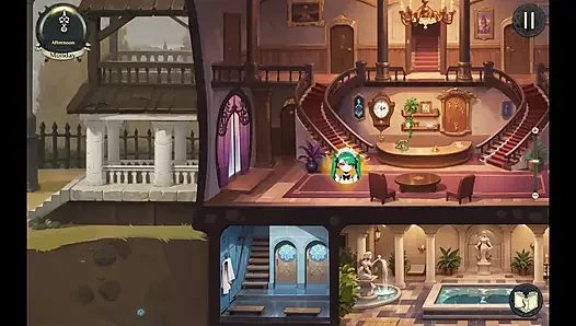 Hotel Tales Magic HENTAI Game Ep.2 SIREN BLOWJOB under the table end with a FACIAL HAPPY ENDING !