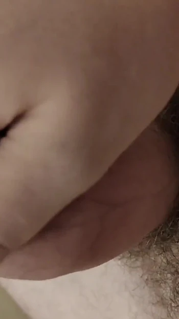 Key moment from "Real homemade cumshot of a hairy unshaven in the bathroom. Mobile Video for Women"