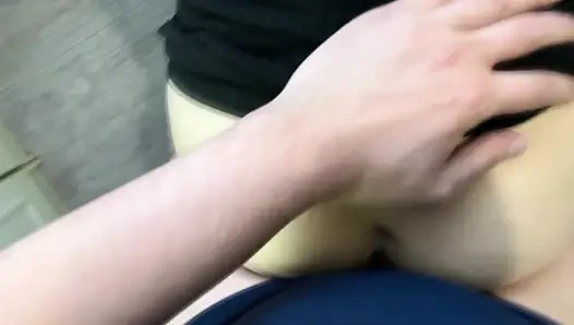 I met a neighbor on a public balcony and let him fuck me
