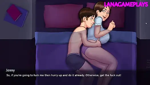 Passionate Sex With Big Boobs Slut Girlfriend & Pussy Creampie - Summertime Saga 3D Hentai Porn Game