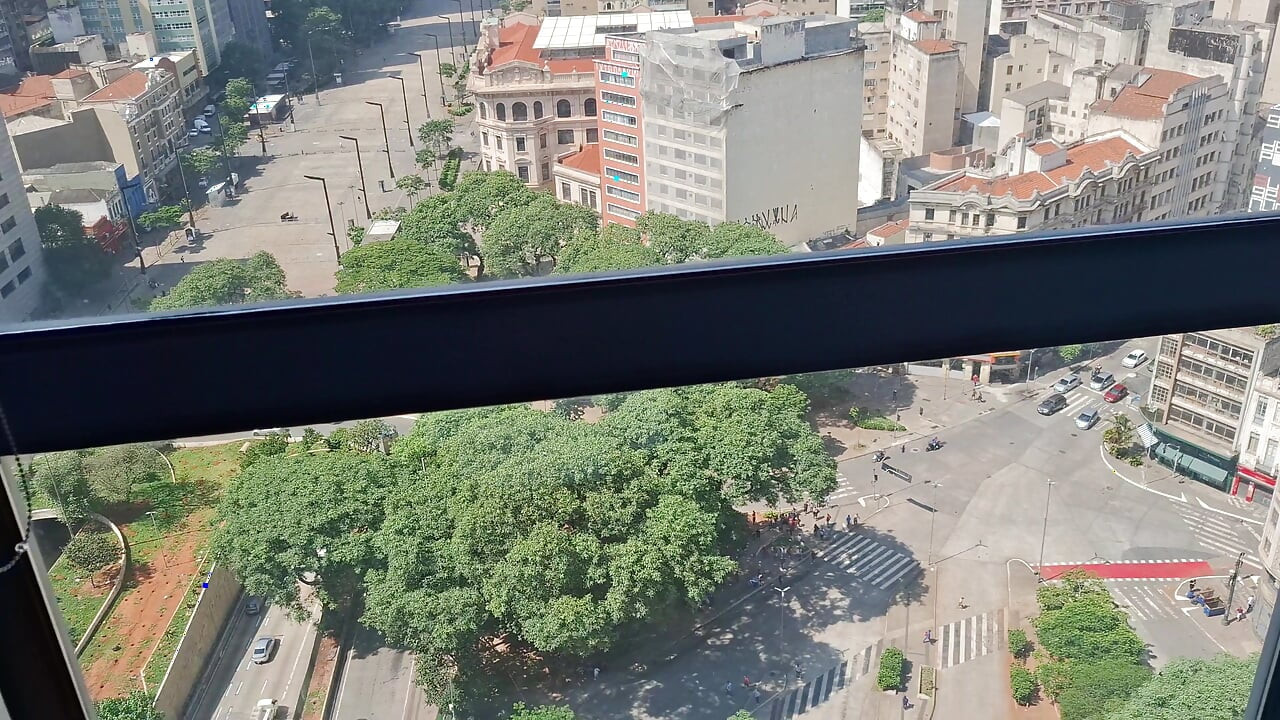 Girl Having Sex in Front of the Window of the Mirante Sampa Sky in Downtown So Paulo with Everyone Watching