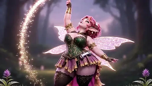 Peri pink thicc lagi asik twerking pantat bahenolnya pakai magic wand