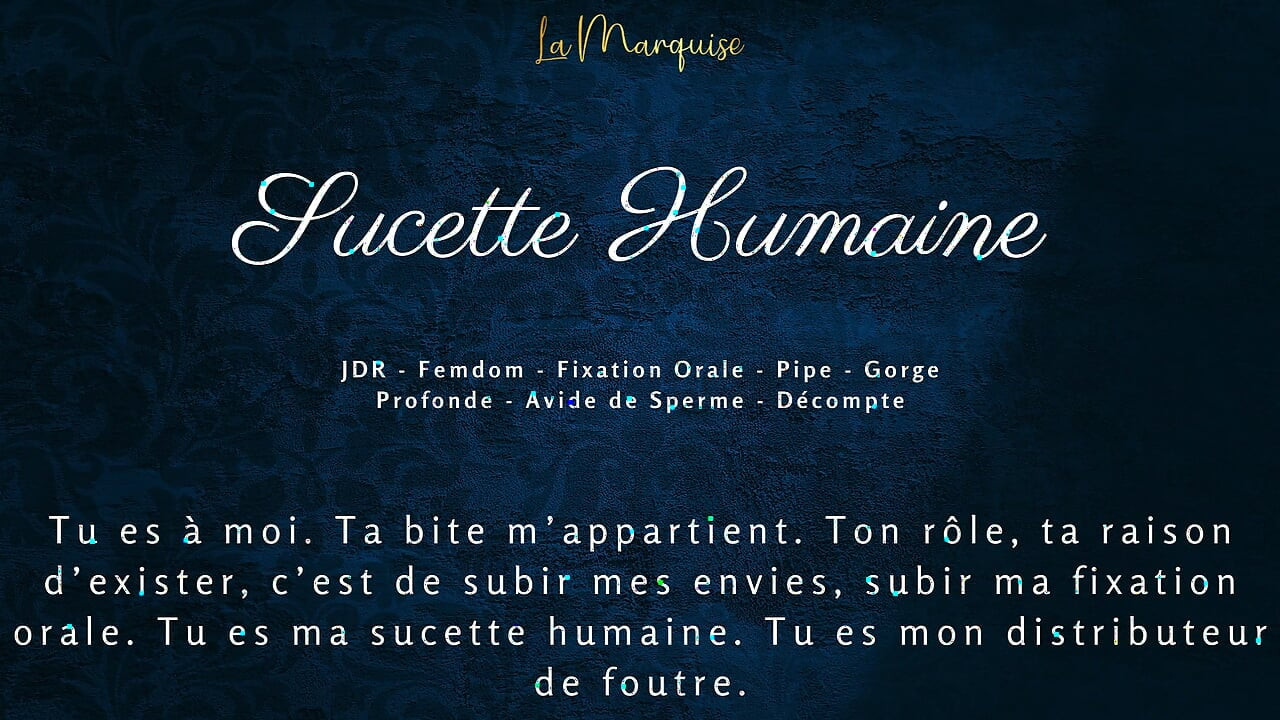 I'm hungry for your cock - french audio porn cum play