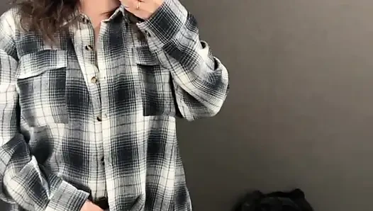 Masturbating in a public toilet