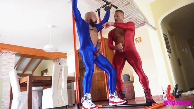 BDSM in spandex suits