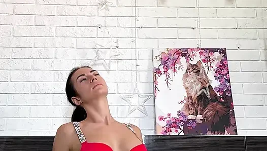 Morgen yoga-flow im bikini