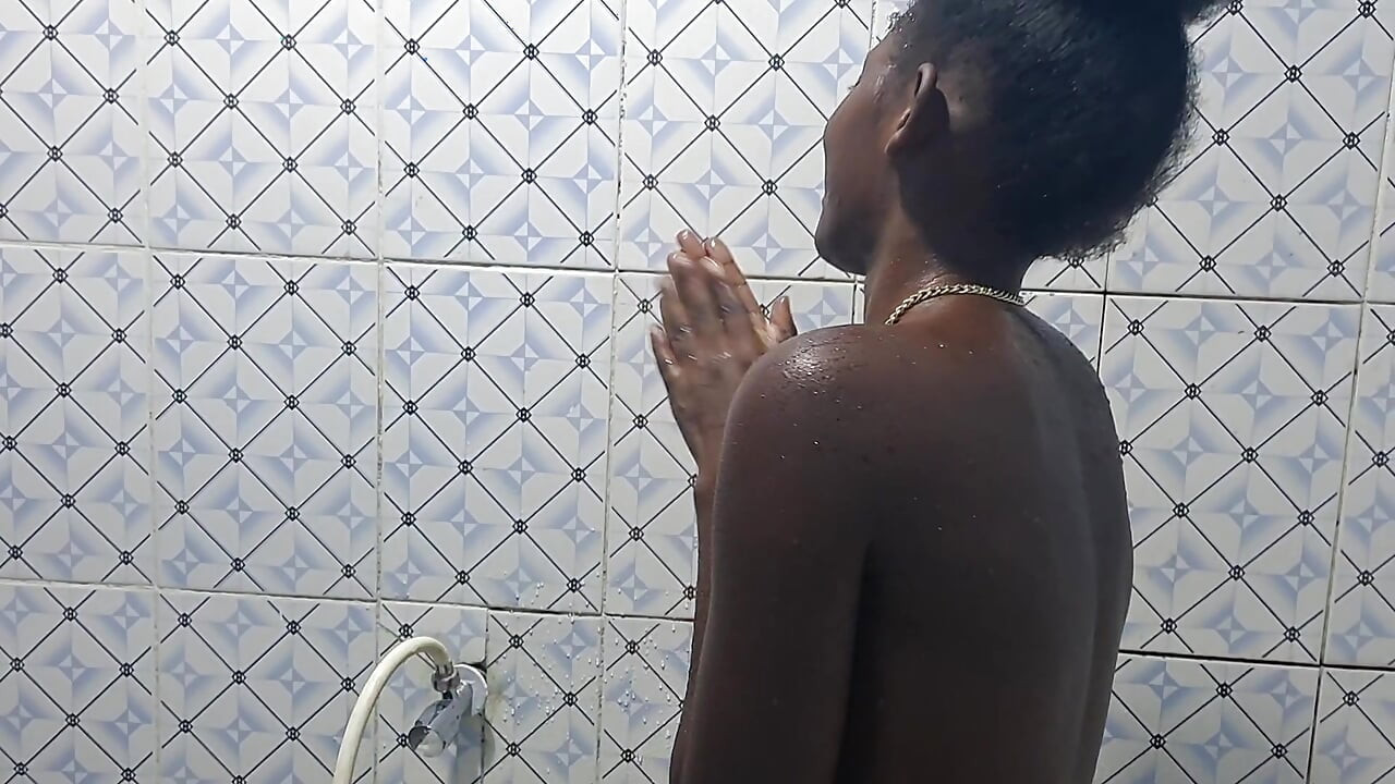 Solo small mom masturbate her perfect pussy in bathroom